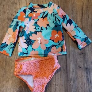 Carter's Floral Kids Swim Set - Multicolor